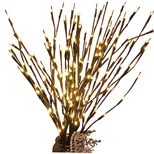 TOPPERFUN 4Stücke Teiliges LED Zweiglichter mit Warmweißen Lichtern Dekorative Baumlichter für Wohnkultur und Weihnachtsdekoration Batteriebetrieben nicht Enthaltene Batterie TOPPERFUN 4Stücke Teiliges LED Zweiglichter mit Warmweißen Lichtern Dekorative Baumlichter für Wohnkultur und Weihnachtsdekoration Batteriebetrieben nicht Enthaltene Batterie von TOPPERFUN