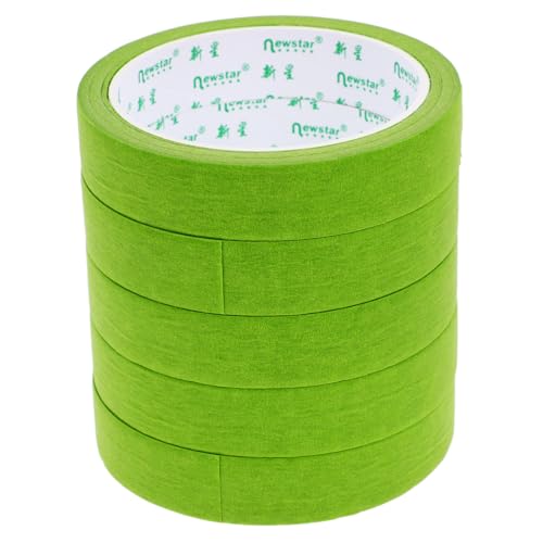 TOPPERFUN 5 Stück Abdeckband verpackungsband Maskierung malen dünn Streifen Vinyl bunt auto klebeband Maske Kunstband Malerband auto sprühband Bandbeschriftung breites Klebeband Papier Green TOPPERFUN 5 Stück Abdeckband verpackungsband Maskierung malen dünn Streifen Vinyl bunt auto klebeband Maske Kunstband Malerband auto sprühband Bandbeschriftung breites Klebeband Papier Green von TOPPERFUN
