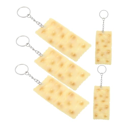 TOPPERFUN 5 Stück Anhänger Schlüsselanhänger Simulation Kekse Schlüsselanhänger Künstliche Cracker Charm Geldbörse Schlüsselanhänger Lebensmittelmodell Handtasche Schlüsselanhänger TOPPERFUN 5 Stück Anhänger Schlüsselanhänger Simulation Kekse Schlüsselanhänger Künstliche Cracker Charm Geldbörse Schlüsselanhänger Lebensmittelmodell Handtasche Schlüsselanhänger von TOPPERFUN