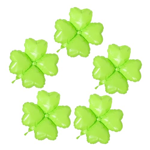 TOPPERFUN 5 Stück Ballon Mit Vierblättrigem Kleeblatt Irland-ballon Irische Festival-kleeblatt-dekoration Dekorationszubehör Für St. Patricks-mottopartys St. Patricks Day Ballon Grün Sport TOPPERFUN 5 Stück Ballon Mit Vierblättrigem Kleeblatt Irland-ballon Irische Festival-kleeblatt-dekoration Dekorationszubehör Für St. Patricks-mottopartys St. Patricks Day Ballon Grün Sport von TOPPERFUN