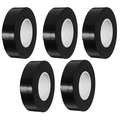 TOPPERFUN 5 Stück Hochspannungs-Isolierband industrieklebeband industrie klebeband Elektrikerisolierband kabel isolierband Stecker Bahnhof Bänder für Elektriker Drahtband Gummi Black von TOPPERFUN