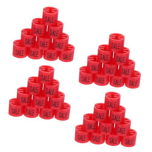 TOPPERFUN 50 Stück Größenclips Für Kleiderbügel Verkaufsmarkierungen Sortimentskit Für Einkaufszentren Und Supermärkte von TOPPERFUN