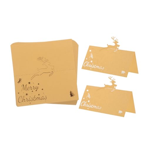 TOPPERFUN 50 Stück Sitzkarten Für Feiertagspartys Hochzeitsnamenskarten Tischnamen Platzkarten Hochzeits Platzkarten Für Feiertagsveranstaltungen Papier von TOPPERFUN