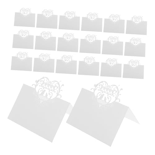 TOPPERFUN 50 Stück Teiliges Weiße Tischkarten Hochzeit mit Filigranem Vogel-hohlmuster Leichte Sitzplatzkarten für Formelle Dinner Babypartys und Romantische Feiern Praktische Namenskarten TOPPERFUN 50 Stück Teiliges Weiße Tischkarten Hochzeit mit Filigranem Vogel-hohlmuster Leichte Sitzplatzkarten für Formelle Dinner Babypartys und Romantische Feiern Praktische Namenskarten von TOPPERFUN