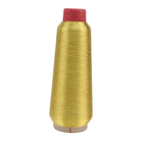 TOPPERFUN 150D Metallic Nähgarn Stickgarn Gold 5000 Yards Spule Hochwertiges Maschinenstickgarn Für Dekorative Näharbeiten Und Computergesteuerte Stickerei TOPPERFUN 150D Metallic Nähgarn Stickgarn Gold 5000 Yards Spule Hochwertiges Maschinenstickgarn Für Dekorative Näharbeiten Und Computergesteuerte Stickerei von TOPPERFUN
