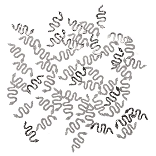 TOPPERFUN 50Stücke Schlangennagelcharms aus Retro Nageldekoration für DIY Nail Art Hochwertige Snake Nail Art Anhänger für Glamouröse Nagelgestaltung von TOPPERFUN