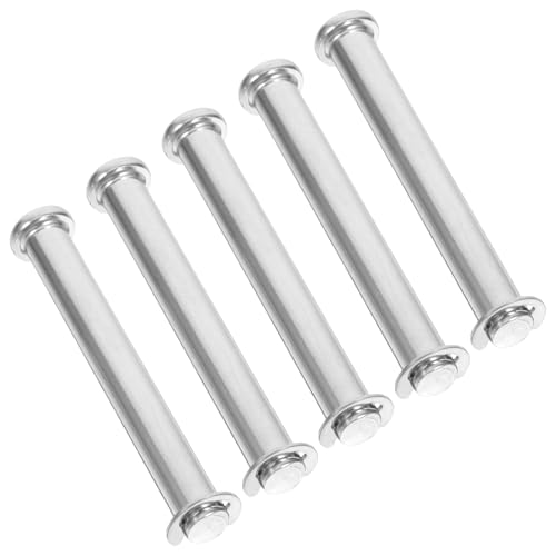 TOPPERFUN 5Stücke Palettenregal Sicherheitsbolzen Flacher Kopf Gerillter Scharnierzylinder Positionsstift Robustes Regalzubehör Vielseitig Einsetzbar Einfache von TOPPERFUN