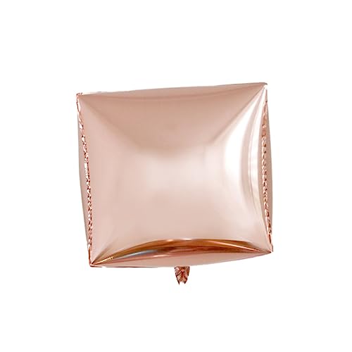 TOPPERFUN 5Stücke Quadratische Aluminiumfolienballons Roségold Hochwertige Partydekoration Für Geburtstagsfeiern Und Feste Aluminiumfilmballons Für Unvergessliche von TOPPERFUN