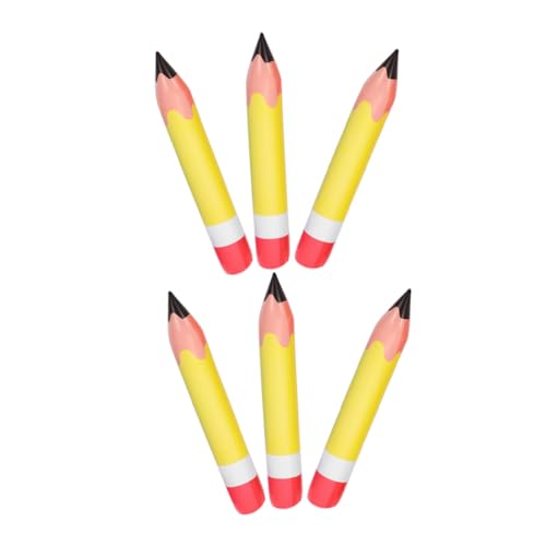 TOPPERFUN 6 Stück Aufblasbare Bleistiftdekoration Bleistift aufblasen Riesen aufblasbarer Bleistift großer Bleistift Dekorationen Zu Großes Bleistiftspielzeug aufblasbare Bleistiftstütze PVC TOPPERFUN 6 Stück Aufblasbare Bleistiftdekoration Bleistift aufblasen Riesen aufblasbarer Bleistift großer Bleistift Dekorationen Zu Großes Bleistiftspielzeug aufblasbare Bleistiftstütze PVC von TOPPERFUN