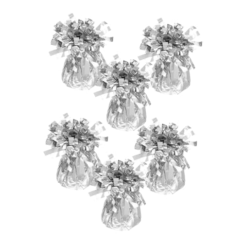 TOPPERFUN 6 Stück Ballongewicht Pendants Silberne Beschwerer für Hochzeiten Geburtstage und Festliche Anlässe Einfach zu Verwenden und Elegant für Stilvolle Dekoration TOPPERFUN 6 Stück Ballongewicht Pendants Silberne Beschwerer für Hochzeiten Geburtstage und Festliche Anlässe Einfach zu Verwenden und Elegant für Stilvolle Dekoration von TOPPERFUN