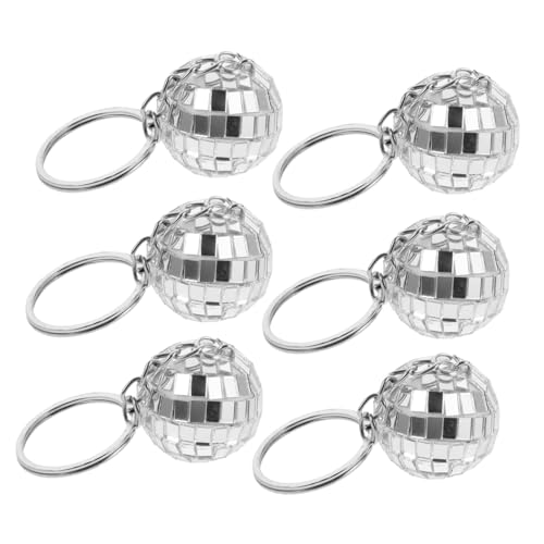 TOPPERFUN 6 Stück Disco Ball Schlüsselanhänger Glänzende Mini Discokugel Anhänger für Taschen Rucksäcke Autoschlüssel Trendige Party und Geschenkidee TOPPERFUN 6 Stück Disco Ball Schlüsselanhänger Glänzende Mini Discokugel Anhänger für Taschen Rucksäcke Autoschlüssel Trendige Party und Geschenkidee von TOPPERFUN