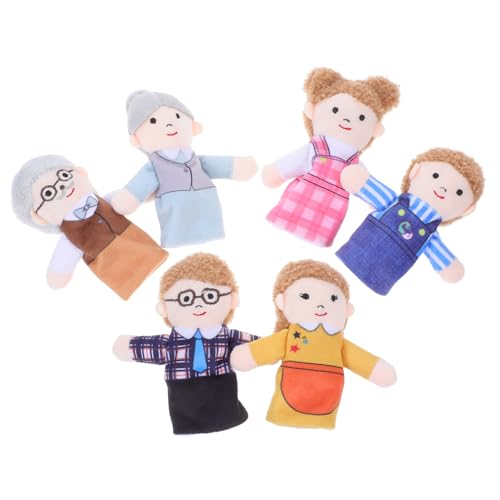 TOPPERFUN 6 Stück Familie Fingerpuppen Kleinkind Elternteil Karikatur Marionette Familienhandpuppe Kinderpuppen Finger Familie Puppenfamilie Puppenhausfamilie Plüsch TOPPERFUN 6 Stück Familie Fingerpuppen Kleinkind Elternteil Karikatur Marionette Familienhandpuppe Kinderpuppen Finger Familie Puppenfamilie Puppenhausfamilie Plüsch von TOPPERFUN