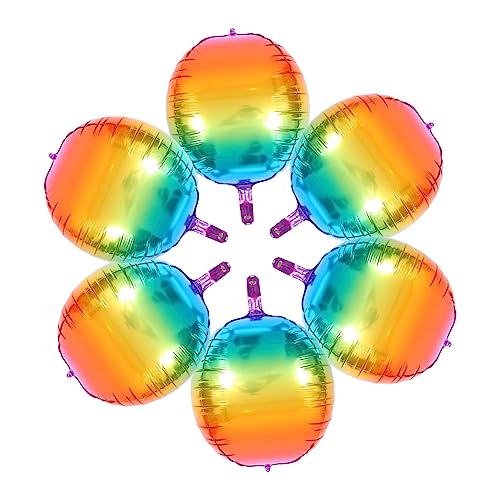 TOPPERFUN 6 Stück Regenbogenballons Runde Luftballons für Geburtstagsfeiern Hochzeiten und Partys Wiederverwendbar TOPPERFUN 6 Stück Regenbogenballons Runde Luftballons für Geburtstagsfeiern Hochzeiten und Partys Wiederverwendbar von TOPPERFUN
