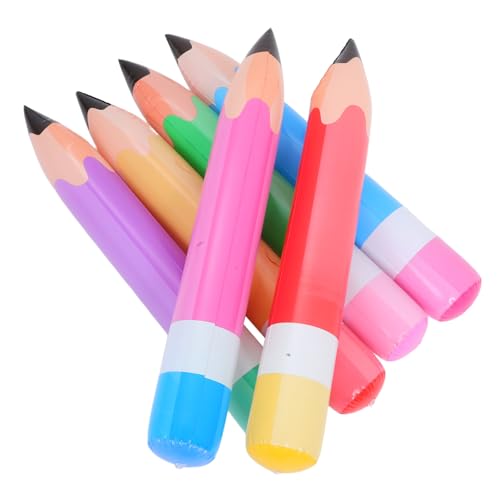 TOPPERFUN 6 Stück Teiliges Großes Aufblasbares Bleistift Deko aus Langlebigem PVC Schnelle Inflation Bunte Jumbo Pinsel zum Aufhängen für Schulanfang Klassenzimmer und Partydekoration TOPPERFUN 6 Stück Teiliges Großes Aufblasbares Bleistift Deko aus Langlebigem PVC Schnelle Inflation Bunte Jumbo Pinsel zum Aufhängen für Schulanfang Klassenzimmer und Partydekoration von TOPPERFUN