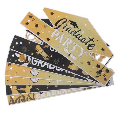 TOPPERFUN 6 Stück Verstellbare Papier Absolventenhüte in Schwarz Gold für Abschlussfeier Dekorationen Leichte Partyhüte als Kreative Foto Requisiten für Kindergarten und Schüler TOPPERFUN 6 Stück Verstellbare Papier Absolventenhüte in Schwarz Gold für Abschlussfeier Dekorationen Leichte Partyhüte als Kreative Foto Requisiten für Kindergarten und Schüler von TOPPERFUN