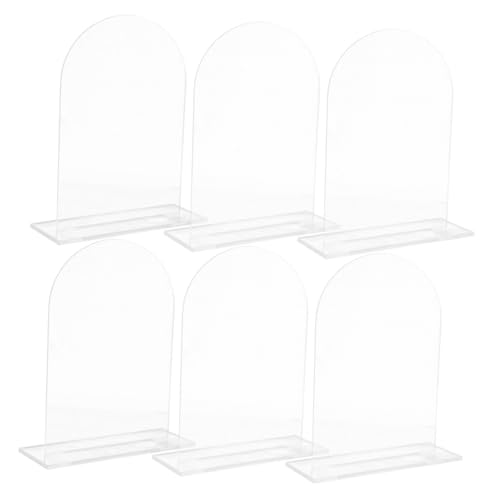 TOPPERFUN 6Stücke Tischnummernschilder Stand Für Hochzeiten Dekorative Wiederverwendbare Tischnummern Für Veranstaltungen DIY Platzkarten Für Jede Feier von TOPPERFUN