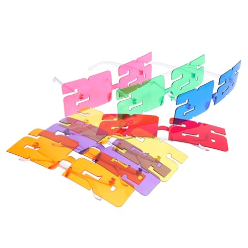 TOPPERFUN 7 Stück Lustige Neujahrsbrille für Erwachsene Foto Requisiten für Weihnachts und Silvesterfeiern Stabile und Auffällige Partydekorationen TOPPERFUN 7 Stück Lustige Neujahrsbrille für Erwachsene Foto Requisiten für Weihnachts und Silvesterfeiern Stabile und Auffällige Partydekorationen von TOPPERFUN