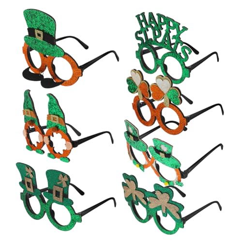 TOPPERFUN 7 Teilige Party Dekorationsbrille Mit St Patricks Day Sonnenbrille St Patricks Day Zubehör Kleeblatt Sonnenbrille St Patricks Day Dekorationen Grüne Sonnenbrille Irische TOPPERFUN 7 Teilige Party Dekorationsbrille Mit St Patricks Day Sonnenbrille St Patricks Day Zubehör Kleeblatt Sonnenbrille St Patricks Day Dekorationen Grüne Sonnenbrille Irische von TOPPERFUN