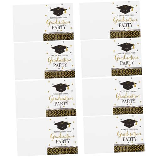 TOPPERFUN 8 Stück Abschlusseinladungskarte Einladungskarten Für Die Abschlussfeier Einladungskarte Zur Abschlussfeier Massenabschlusskarten Einladungskarten Zum Thema Absolvent Papier TOPPERFUN 8 Stück Abschlusseinladungskarte Einladungskarten Für Die Abschlussfeier Einladungskarte Zur Abschlussfeier Massenabschlusskarten Einladungskarten Zum Thema Absolvent Papier von TOPPERFUN