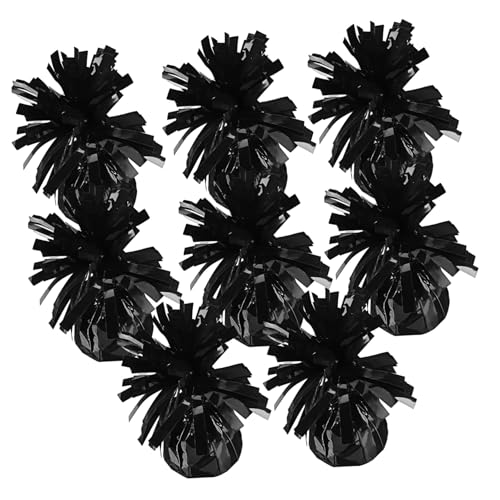 TOPPERFUN 8 Stück schweres Ballongewicht Ballongewichte und Band Gewichte für Luftballons hochzeit ballons ballon halter Festival-Ballongewichtsblöcke Ballongewichte für Feiertage Black von TOPPERFUN