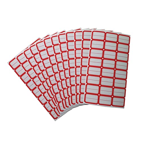 TOPPERFUN 80 Blatt Etiketten pro Blatt Selbstklebende und Namensschilder für Büro Geschäft und Veranstaltungen zum Beschriften und Organisieren von TOPPERFUN