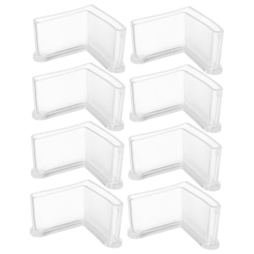 TOPPERFUN 8Stücke Förmige Winkeleisen Fußpolster Transparente Möbel Winkeleisen Abdeckungen Einfache Installation Umfassender für Möbelbeine Langlebig und Elegant TOPPERFUN 8Stücke Förmige Winkeleisen Fußpolster Transparente Möbel Winkeleisen Abdeckungen Einfache Installation Umfassender für Möbelbeine Langlebig und Elegant von TOPPERFUN