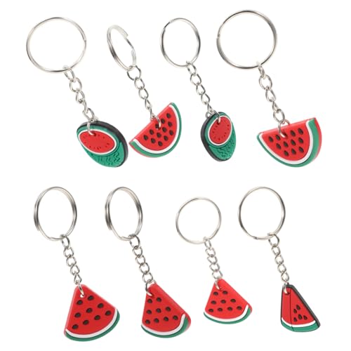 TOPPERFUN 8stücke Pvc Wassermelonen Schlüsselanhänger Lustige Party Deko Schöne Taschenanhänger Für Und Familie Für Feiern Und Veranstaltungen von TOPPERFUN