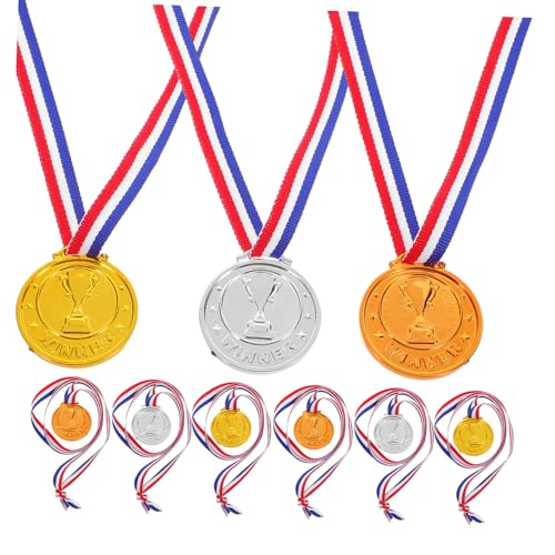 TOPPERFUN 9 Stück Medaillen Für -Souvenirs Kindergarten-abschlussmedaillen Medaillen Für Sportveranstaltungen Fußball-medaillen Medaillen Verleihen Plastikmedaillen Pp TOPPERFUN 9 Stück Medaillen Für -Souvenirs Kindergarten-abschlussmedaillen Medaillen Für Sportveranstaltungen Fußball-medaillen Medaillen Verleihen Plastikmedaillen Pp von TOPPERFUN
