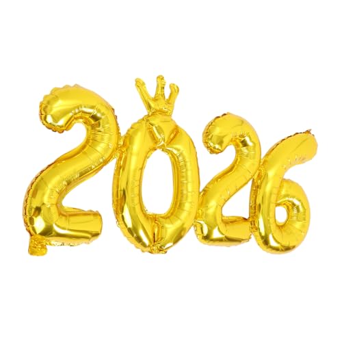 TOPPERFUN Aluminiumfolie Zahlenballons Große Leichte Jubiläumsdekoration für Abschlussfeier Neujahr Geburtstag Hochzeitsfeier und Foto-shooting Auffällige Stilvolle Party-deko für Klasse von TOPPERFUN