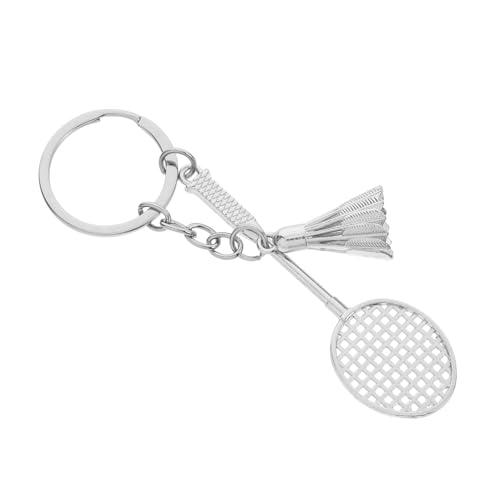 TOPPERFUN Badmintonschläger-Schlüsselanhänger Badmintonzubehör Tennis-Hängedekoration Professioneller Badmintonschläger Badminton -Zubehör Zinklegierung Silver TOPPERFUN Badmintonschläger-Schlüsselanhänger Badmintonzubehör Tennis-Hängedekoration Professioneller Badmintonschläger Badminton -Zubehör Zinklegierung Silver von TOPPERFUN