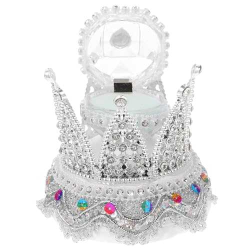TOPPERFUN Crown Ring Aufbewahrungsbox Vintage Schmuckschatulle Für Hochzeitsringe Tragbare Ringhalter Für Romantische Anlässe Robust Und Elegant Für Trauungen Und Verlobungen TOPPERFUN Crown Ring Aufbewahrungsbox Vintage Schmuckschatulle Für Hochzeitsringe Tragbare Ringhalter Für Romantische Anlässe Robust Und Elegant Für Trauungen Und Verlobungen von TOPPERFUN