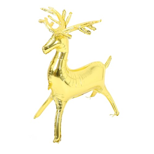 TOPPERFUN Dreidimensionaler Elchballon Braun Dekorationen riesige weihnachtsballons Party LED tierische aufblasbare Ballons Cartoon-Rentier-Ballon Hirsch Ballons Aluminiumfolie Golden TOPPERFUN Dreidimensionaler Elchballon Braun Dekorationen riesige weihnachtsballons Party LED tierische aufblasbare Ballons Cartoon-Rentier-Ballon Hirsch Ballons Aluminiumfolie Golden von TOPPERFUN