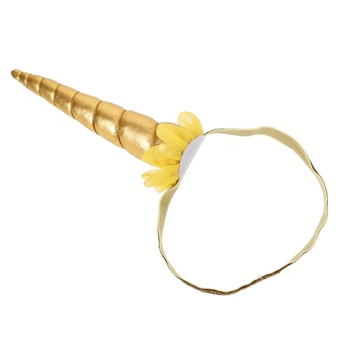 TOPPERFUN Einhorn Haarreif für Karneval und Halloween Goldener Kopfschmuck für Cosplay Geburtstagsfeiern und Partys aus Bequemem Material für Erwachsene Sorgt für Stimmungsvolle Auftritte von TOPPERFUN