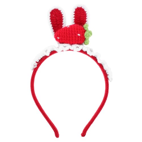 TOPPERFUN Erdbeer -kaninchen -ohrstirnband Stirnband Für Frauen Requisiten Für Fotoautomaten Hasenohren Kopfschmuck Osterparty-stirnband Winterliches Haarband Ohr Stirnband Rot Garn TOPPERFUN Erdbeer -kaninchen -ohrstirnband Stirnband Für Frauen Requisiten Für Fotoautomaten Hasenohren Kopfschmuck Osterparty-stirnband Winterliches Haarband Ohr Stirnband Rot Garn von TOPPERFUN
