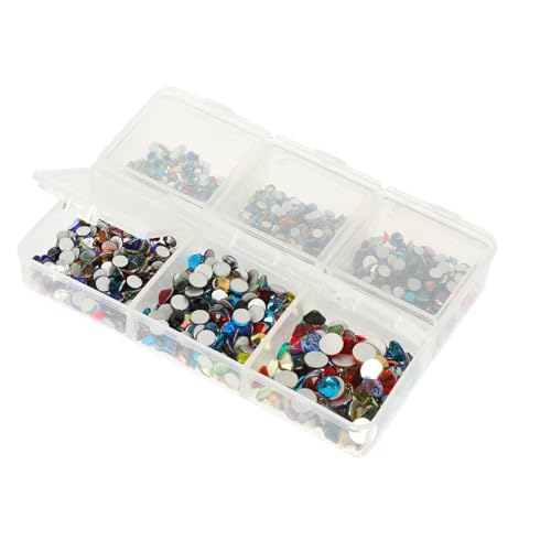 TOPPERFUN Fach Sortiertes Nagel strasssteine aus Hochwertigem Glas Langlebig und Vielseitig für DIY Nagelkunst Natürliche und Künstliche Nägel für Salon und Zuhause Gemischte Farben für von TOPPERFUN