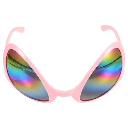 TOPPERFUN Futuristische Partybrille Alienbrille aus Kunststoff für Erwachsene und Auffällige Requisitenbrille für Halloween Fasching Foto Accessoire von TOPPERFUN