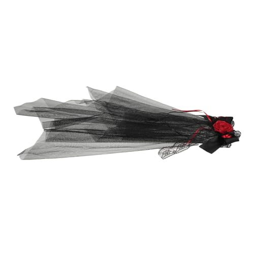 TOPPERFUN Halloween Gothic Schleier Haarschmuck mit Schwarzem Mesh und Realistischer Rosenverzierung Leichter Bequemer Haarreif für Damen für Halloween Totentagsfeiern Wiederverwendbar TOPPERFUN Halloween Gothic Schleier Haarschmuck mit Schwarzem Mesh und Realistischer Rosenverzierung Leichter Bequemer Haarreif für Damen für Halloween Totentagsfeiern Wiederverwendbar von TOPPERFUN