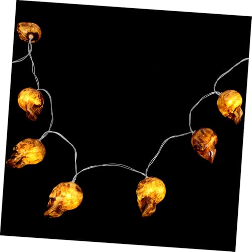 TOPPERFUN Halloween Lichterkette mit Warmweißen LED Schädeln Batteriebetriebenes Partylicht für Gruselige Halloween Dekoration Langlebig und Einfach zu Bedienen TOPPERFUN Halloween Lichterkette mit Warmweißen LED Schädeln Batteriebetriebenes Partylicht für Gruselige Halloween Dekoration Langlebig und Einfach zu Bedienen von TOPPERFUN