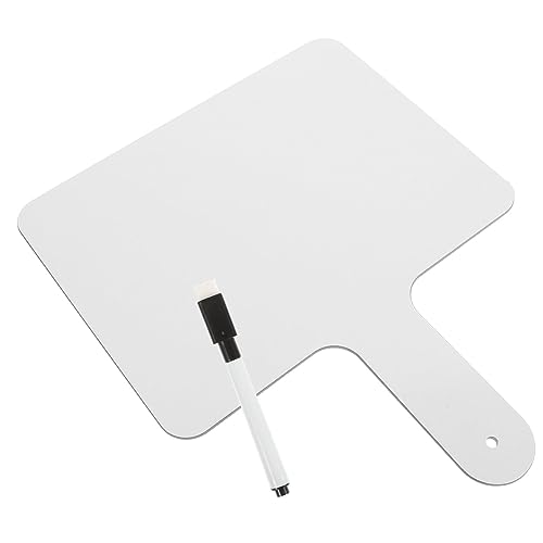 TOPPERFUN Handheld Whiteboard Doppeltes Abwischbares Antwort Paddel für Klassenzimmer und Büro Teiliges mit Stift Tragbar und Langlebig für Präsentationen und Spiele von TOPPERFUN