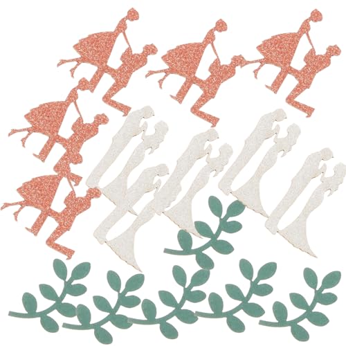 TOPPERFUN Hochzeits Konfetti Papier Konfetti für Tischdekoration für Hochzeiten Feiern Jubiläen und Valentinstag Leicht und Sicher für Kreative Party Arrangements von TOPPERFUN