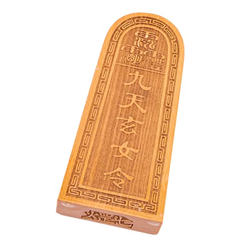 TOPPERFUN Holz Statue Taoistische Holzfigur mit Einzigartigem Design für Tischdekoration Kreative DIY Stempel für Handgefertigte Kunstwerke und Persönliche von TOPPERFUN