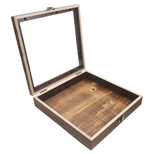 TOPPERFUN Kasten Insekten-sammelbox Aus Massivem Holz Trockenblumen Holzvitrine Schattenboxen Vitrinen Getrockneter Blumenrahmen Vitrine Aus Holz Shadowbox-bilderrahmen von TOPPERFUN