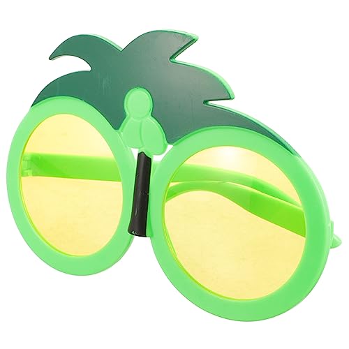 TOPPERFUN Kokosnussbaumgläser Luau-party-sonnenbrille Lustige Brille Strand Tropische Sonnenbrille Luau Partybrille Neuartige Sonnenbrille Für Kreative Brille Stroh Schnapsgläser Abs von TOPPERFUN