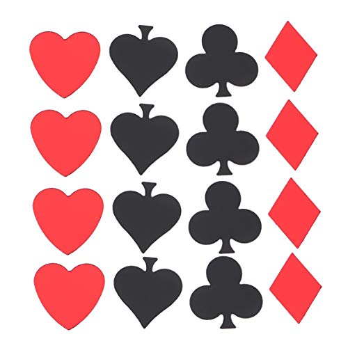 TOPPERFUN Konfetti Deko Poker Design Tischdeko für Party Hochzeit Bar Glitzernde Pailletten für Kreative Feierlichkeiten und Dekorationen von TOPPERFUN