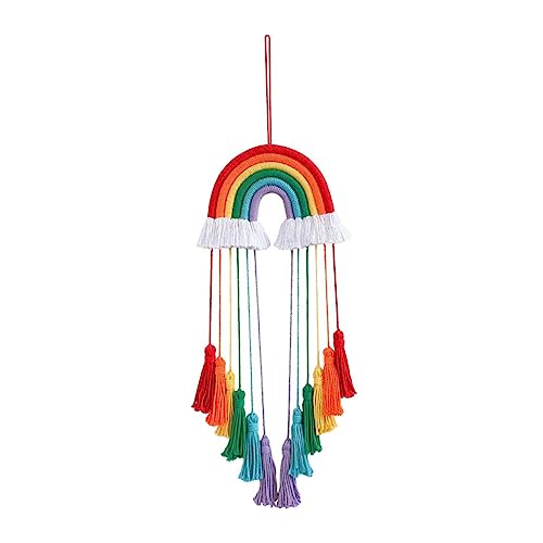 TOPPERFUN Kreativer Hängender Regenbogen Quaste Anhänger für Zuhause Einzigartiger Makramee Wandbehang Zufälligen Farben für Kinderzimmer und Stilvolle Dekoration TOPPERFUN Kreativer Hängender Regenbogen Quaste Anhänger für Zuhause Einzigartiger Makramee Wandbehang Zufälligen Farben für Kinderzimmer und Stilvolle Dekoration von TOPPERFUN