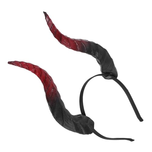TOPPERFUN Leichtes Halloween Hörner Haarreif mit Abnehmbaren Teufelshörnern Weiches PU und Metall Verstellbar für Karneval Cosplay Maskerade und Festkostüme von TOPPERFUN