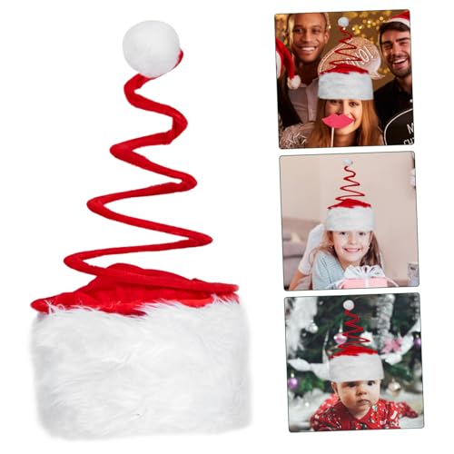 TOPPERFUN Lustige Weihnachtsmütze mit Federspirale Leichte Party Deko Origineller Xmas Hut für Karneval und Festliche Feiern Tragbar und Bequem für Damen und Herren TOPPERFUN Lustige Weihnachtsmütze mit Federspirale Leichte Party Deko Origineller Xmas Hut für Karneval und Festliche Feiern Tragbar und Bequem für Damen und Herren von TOPPERFUN