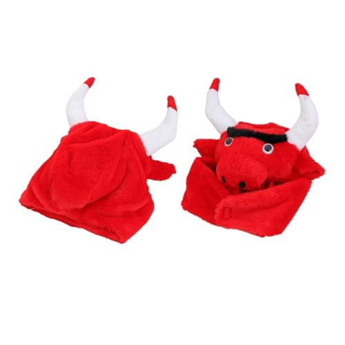 TOPPERFUN Lustiger Kuhkopf Hut Rotes Kostüm Zubehör Einzeln Weicher Für Halloween Karneval Cosplay Erwachsene TOPPERFUN Lustiger Kuhkopf Hut Rotes Kostüm Zubehör Einzeln Weicher Für Halloween Karneval Cosplay Erwachsene von TOPPERFUN