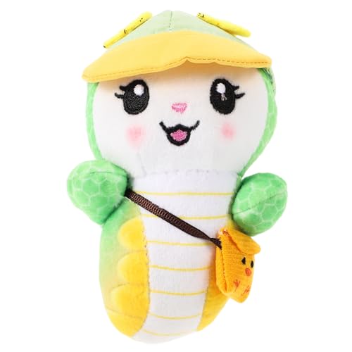 TOPPERFUN Maskottchenpuppe Schlangenstofftier Streich Kuscheltier Schlüsselanhänger gefüllter Schlangenplüsch Ornament für Tasche Schlangentaschenanhänger PP Baumwolle Green TOPPERFUN Maskottchenpuppe Schlangenstofftier Streich Kuscheltier Schlüsselanhänger gefüllter Schlangenplüsch Ornament für Tasche Schlangentaschenanhänger PP Baumwolle Green von TOPPERFUN