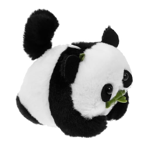 TOPPERFUN Niedlicher Plüsch Panda Schlüsselanhänger mit Schwanzwedel Funktion Großes Tieranhänger Kuscheltier Weiches Stofftier Anhänger für Tasche und TOPPERFUN Niedlicher Plüsch Panda Schlüsselanhänger mit Schwanzwedel Funktion Großes Tieranhänger Kuscheltier Weiches Stofftier Anhänger für Tasche und von TOPPERFUN